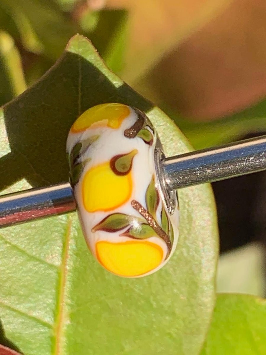 Trollbeads Scent of Lemons Glass Bead ~ Italy Limited Edition