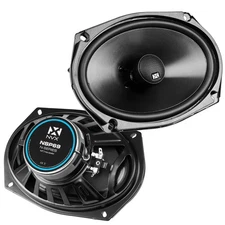 NVX® NSP69 6x9 Car Speakers, 900W Max, 300W RMS, 2-Way Coaxial w/Silk Dome Tw...