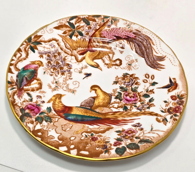 Royal Crown Derby Olde Avesbury 6 1/4  Bread & Butter Plate  Stunning Birds