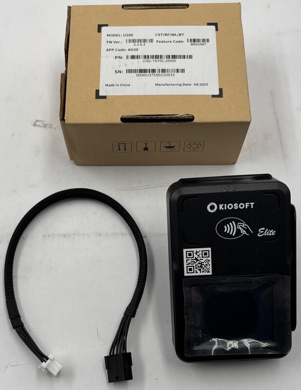 KIOSOFT U100 U3G-T670CJ0000 ULTRA LX ELITE CREDIT CARD READER AND HARNESS