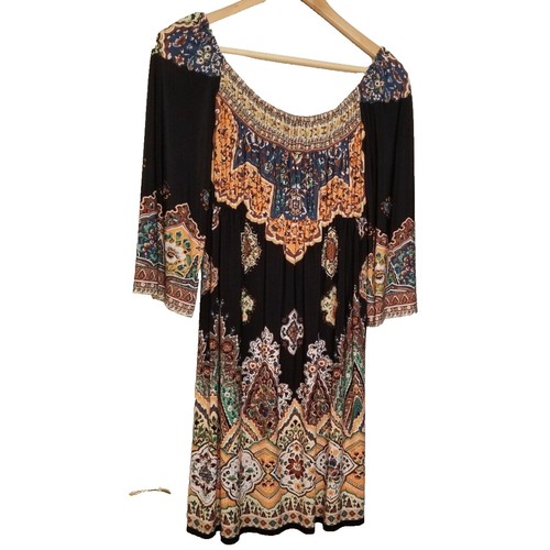 Robe Muse For Boston Proper - Taille 8 - Imprimé Animalier - Manches Courtes - Longueur Mi-mollet - Polyester