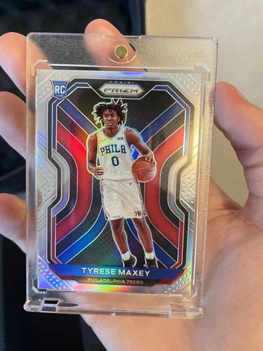 2020-21 Panini Prizm Tyrese Maxey RC Rookie SILVER PRIZM SP #256 76ers 🔥