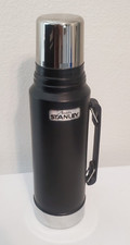Stanley Aladdin Black Vacuum Bottle Thermos A-944DH 1- Quart Made in USA