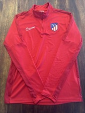 Chaqueta de Entrenamiento Nike Atlético Madrid Academy Pro Media Cremallera, Talla Pequeña Ajuste Seco