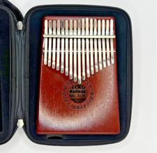 Gecko Kalimba K17M 17 Key Thumb Piano Mahogany w/ Case  Tuning Hammer
