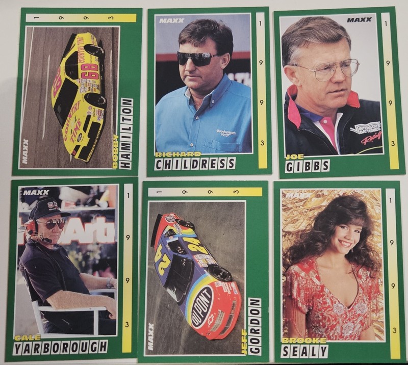 1993 Maxx NASCAR LOT OF 295/300 CARDS  WALLACE  GORDON  UNSER JR PETTY ++