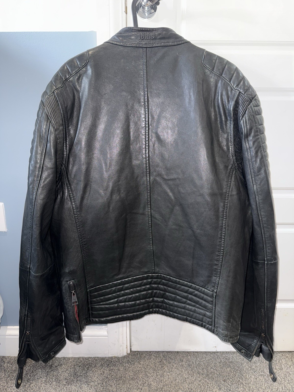 Men’s Leather Jacket Superdry Idris Elba Limited Edition Rare XXL image 2