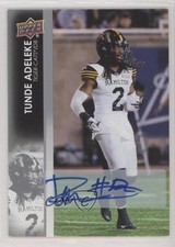 2022 Upper Deck CFL Auto Tunde Adeleke #185 Auto 0nr3