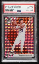 2019 Mosaic Rookies FOTL Pink Swirl Prizm 10/11 Cameron Johnson #203 PSA 10 ow1