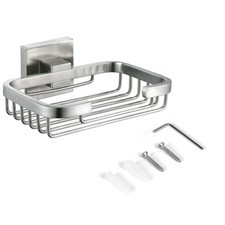 Image of Soap Dish for Shower Wall, 304 Stainless Steel Bar Soap Holder for Bathroom &...