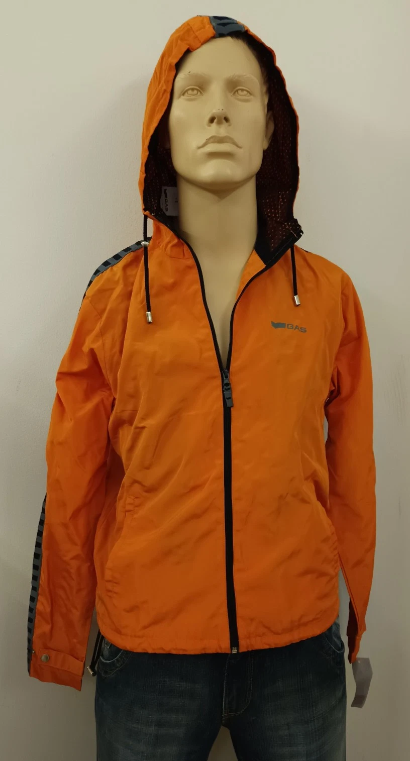 Gas Cool Summer Hoodie Jacket Size M New Orange