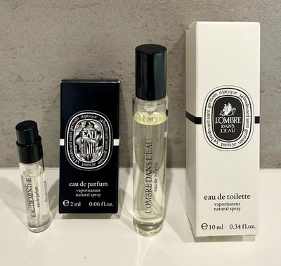 Diptyque L'Ombre Dans L'Eau EDT - 10ml & Eau de Minthé EDP - 2ml