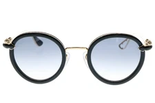 CHROME HEARTS BO'JMIR Sunglasses Eyewear Black/Gold 47 w/Case