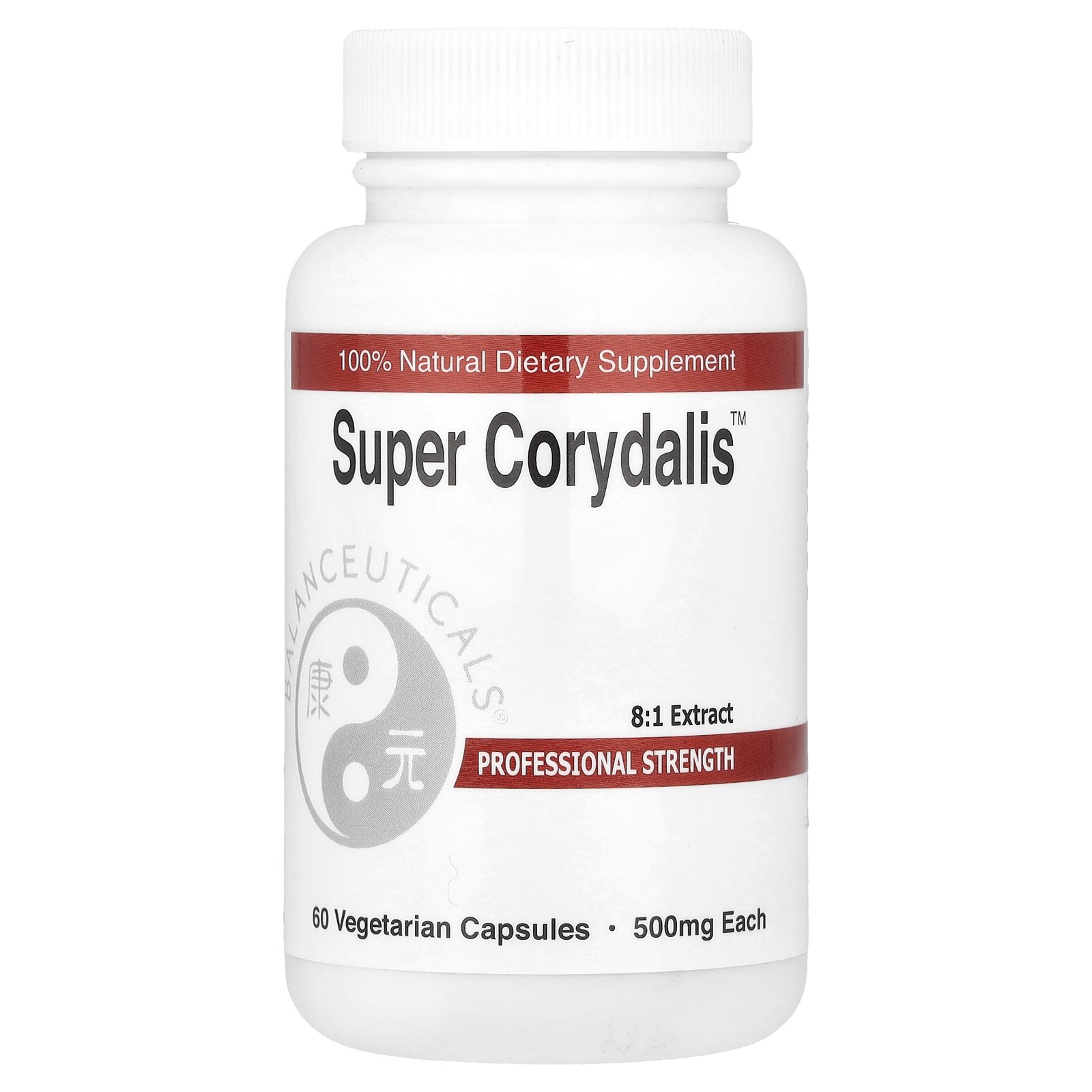 Balanceuticals Super Corydalis 500 мг 60 растительных капсул All-Natural