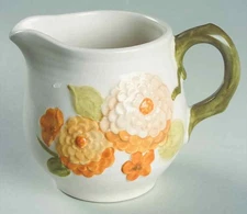 Metlox - Poppytrail - Vernon Sculptured Zinnia Creamer 358029