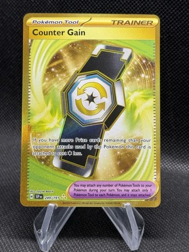 Counter Gain 249/191 Hyper Rare Gold Pokémon TCG SV Surging Sparks
