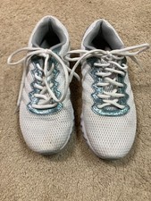 K-Swiss Tubes Comfort 200 White Teal Womens Athletic Running Sneakers Lightwei