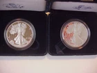 Lot of 2 Proof Silver Eagles - 2006-W and 2007-W