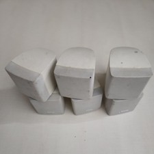 3 Bose Double Cube Speakers White   Lifestyle Acoustimass Series