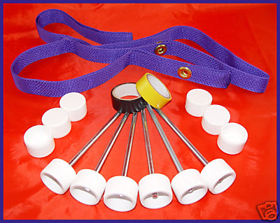 DO-IT-YOURSELF WEAVE POLE KIT - spikes stakes caps pole placer - FURNITURE GRADE
