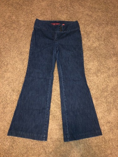 Blue Denim Trouser Flare Womens 