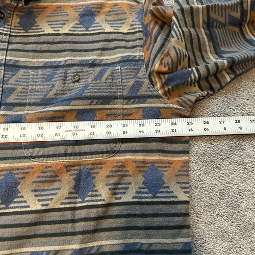 cabelas deerskin soft chamois shirt Men’s L Tall Aztec Southwest Print - Picture 3 of 7