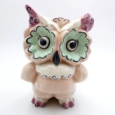 Kay Finch Ceramics Hoot Owl Figurine 6 inch California Pottery MCM Kitsch VTG  B