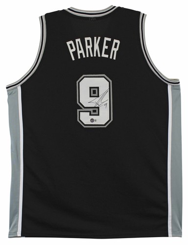 Tony Parker Authentic Signed Black Pro Style Jersey Autographed BAS Witnessed - 第 1/3 張圖片
