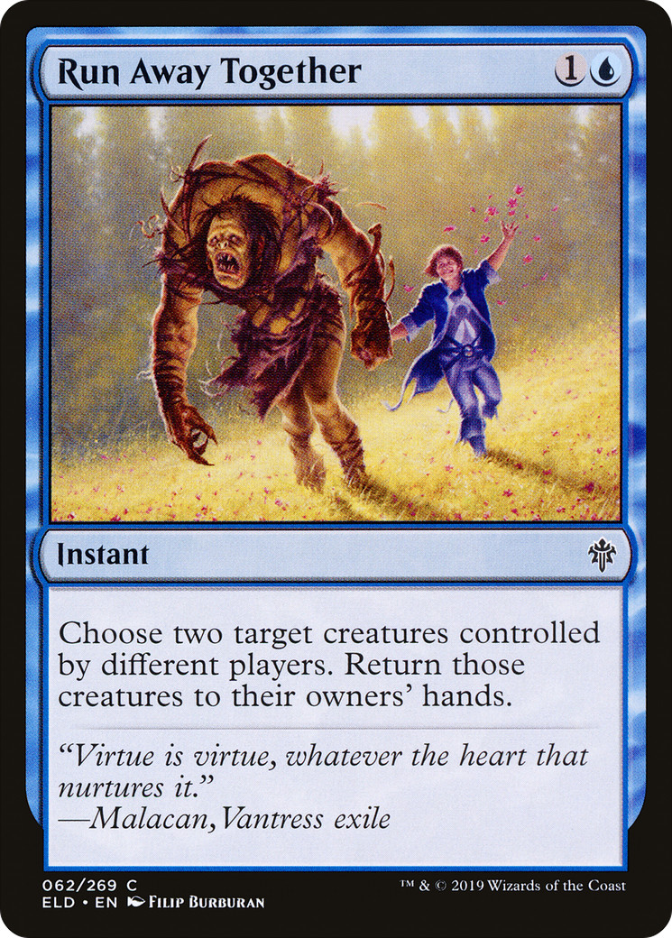 x4 Run Away Together ELD MTG Eldraine 62/269 COMMON M/NM 4x