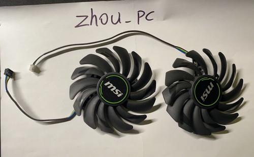 GPU Replacement Cooler Fans 87mm For MSI RTX 2060 2070 2080 SUPER VENTUS - Afbeelding 2 van 4