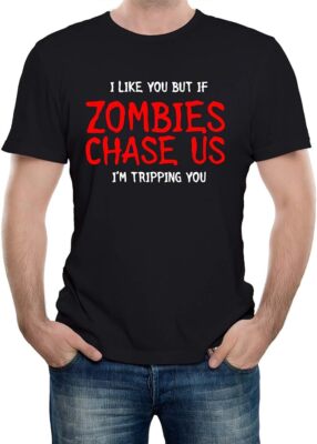 Ich mag dich Zombie T-Shirt lustig Geschenk Unisex Zombie TEE TOP ALLE GRÖSSEN S BIS 5XL