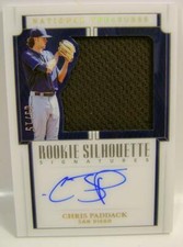 CHRIS PADDACK ROOKIE SILOUETTE AUTO RELIC /15 PANINI NATIONAL TREASURES 2019
