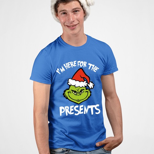 Grinch Christmas T-Shirt I'm Here Funny Mens and Womens Tee #MC - Picture 12 of 20