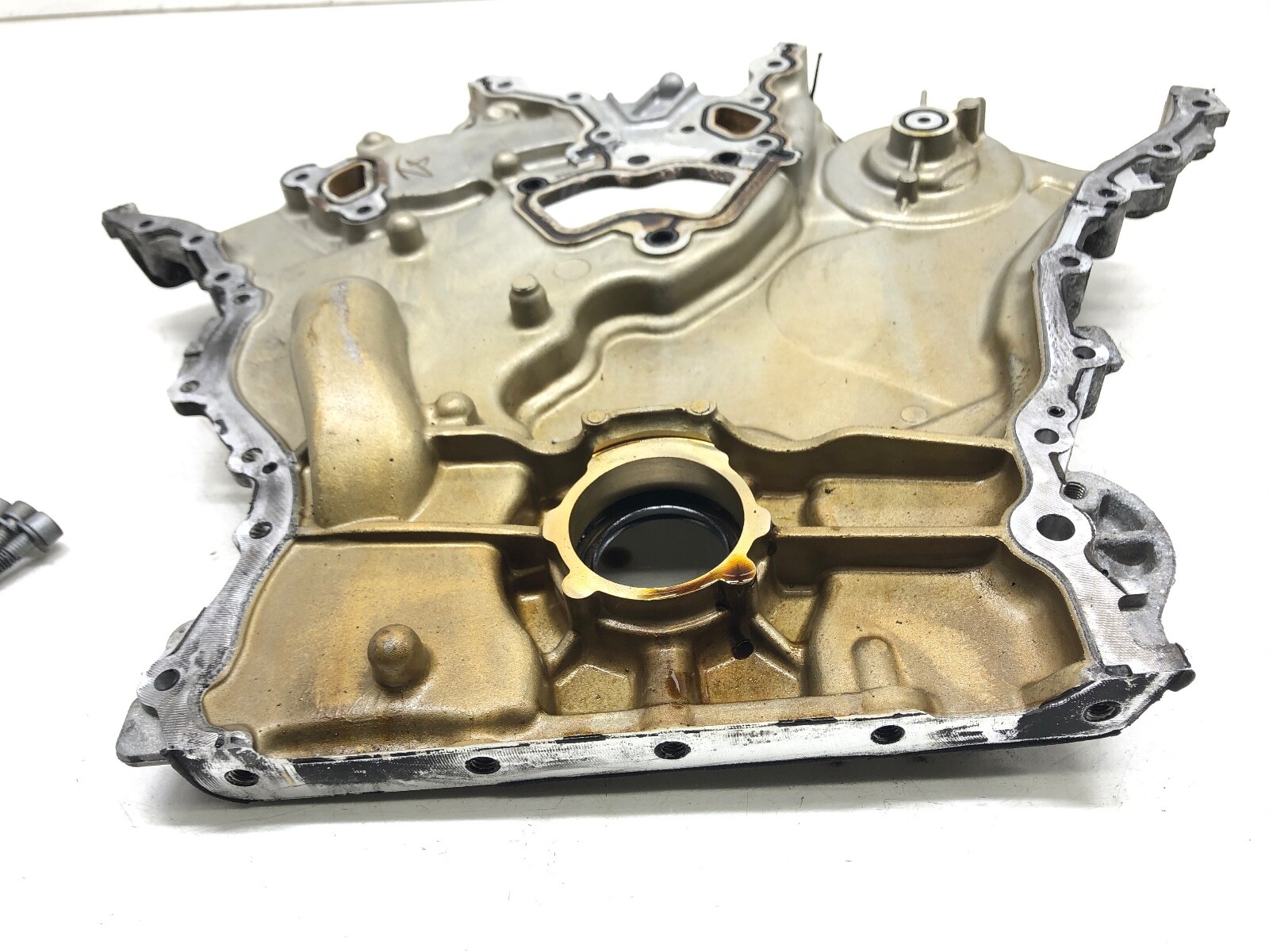 2014-2019 MASERATI GHIBLI S Q4 3.0 V6 ENGINE MOTOR TIMING CHAIN COVER PLATE OEM.