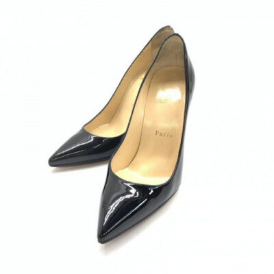 【未使用】Louboutin DECOLLETE 554 (36) CHRISTIAN LOUBOUTIN Satin Decollete 554 100 Pumps 39.5 Black