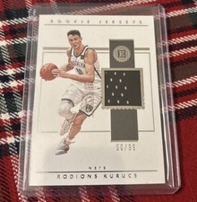 2018-19 Panini Encased - Rookie Jerseys #RJ-RK Rodions Kurucs /99 (MEM, RC)