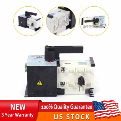 100 AMP  GENERATOR AUTOMATIC TRANSFER SWITCH 4P 50/60Hz Dual Power PC Level