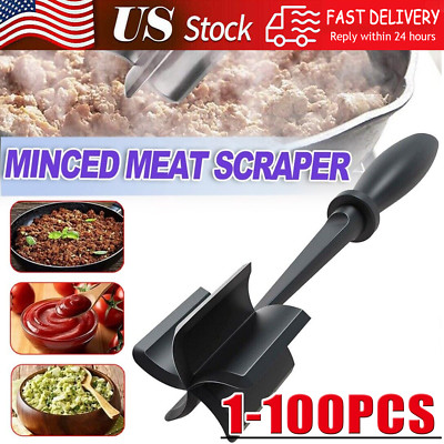 Meat Hamburger Chopper Heat Resistant Utensil Ground Beef Potato Masher Spatula