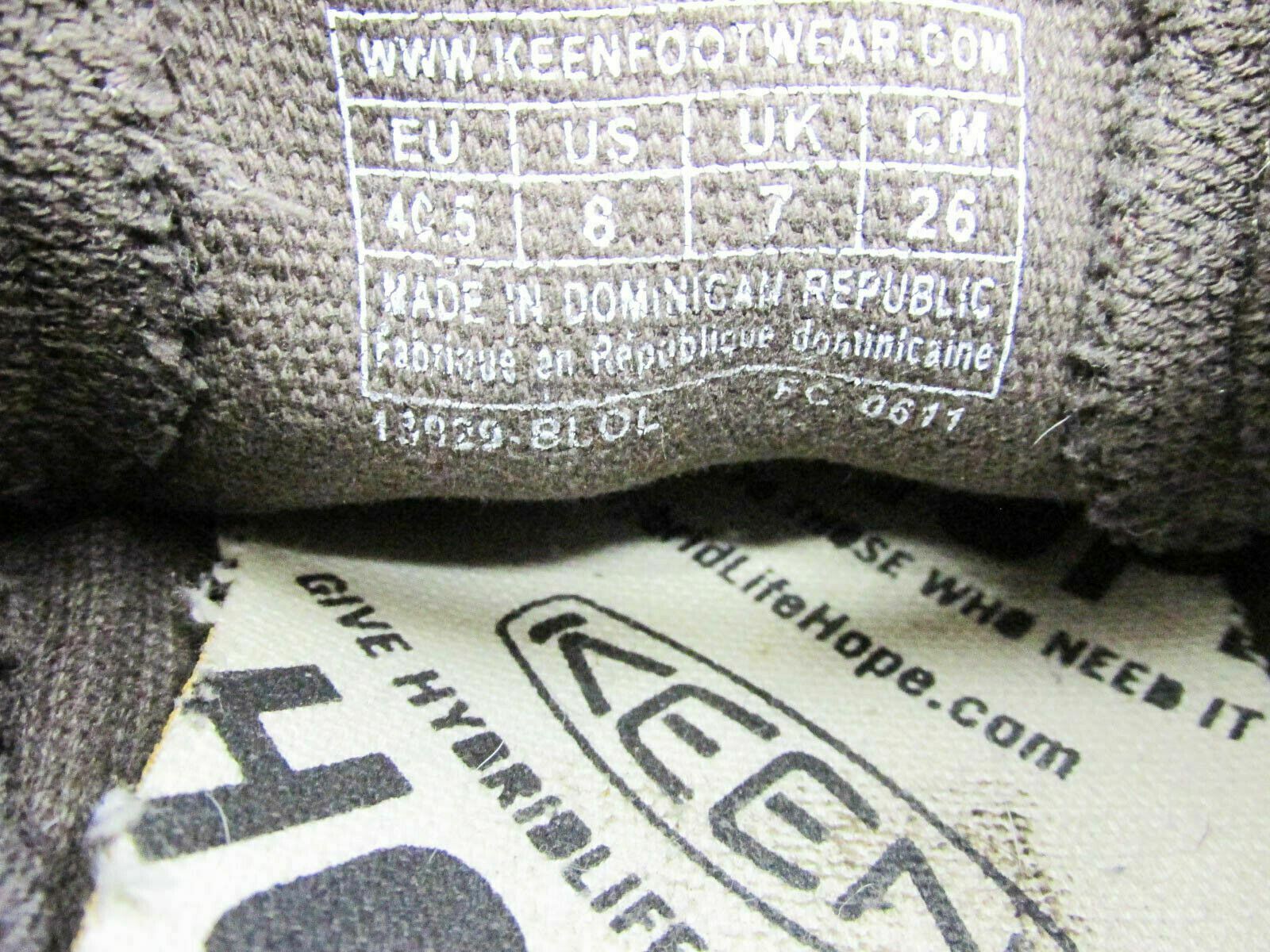 KEEN scarpa uomo Hope taglia 8M marrone mocassino sneaker atletica usata qp