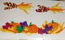 Vtg Mrs Grossman's Stickers Fall Corn Husk Pumpkin Thanksgiving 1994 Retired
