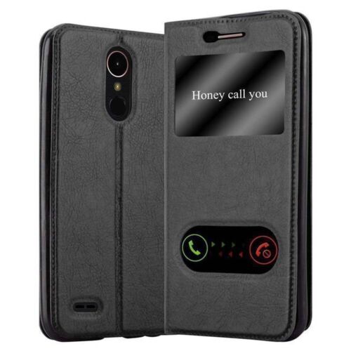 Case for LG K10 2017 Phone Cover Protection Window Book Wallet - Afbeelding 1 van 8