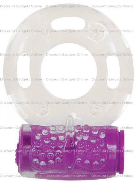 Vibrating Cock Ring Kit Clear Purple 3-Pack for Enhanced Pleasure-image