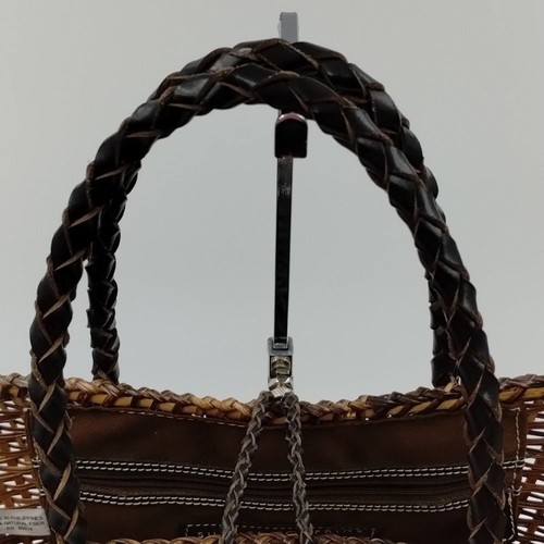 Summer Tompkins Woven Basket Purse Raffia Bag with Braided Handl… - Picture 3 of 14