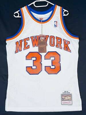 Mitchell & Ness NY Knicks Patrick Ewing 33 White Swingman