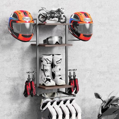 Diy Helmet Wall Mount Motorcycle Helmet Storage Helmet Storage