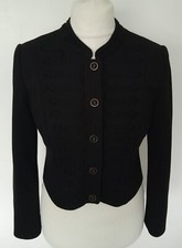 Somerset By Alice Temperley - Black Braided Jacket Military Size 12 - Stunning