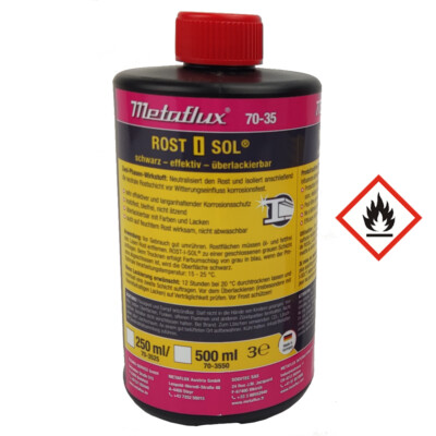 ROSTISOL ROSTUMWANDLER Rostkiller Rostkonverter 70-3550 Metaflux   500 ml