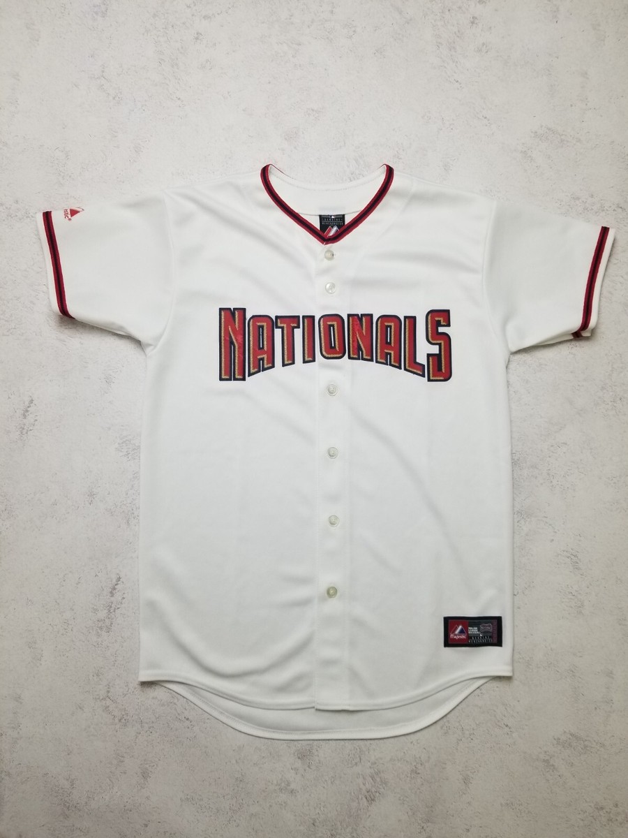 Washington Nationals Majestic Home Blank Jersey Women's Size XL