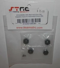 STRC CNC Machined Alum. Hex Adapters (4pcs) for Element Enduro #STC42069BK NIP