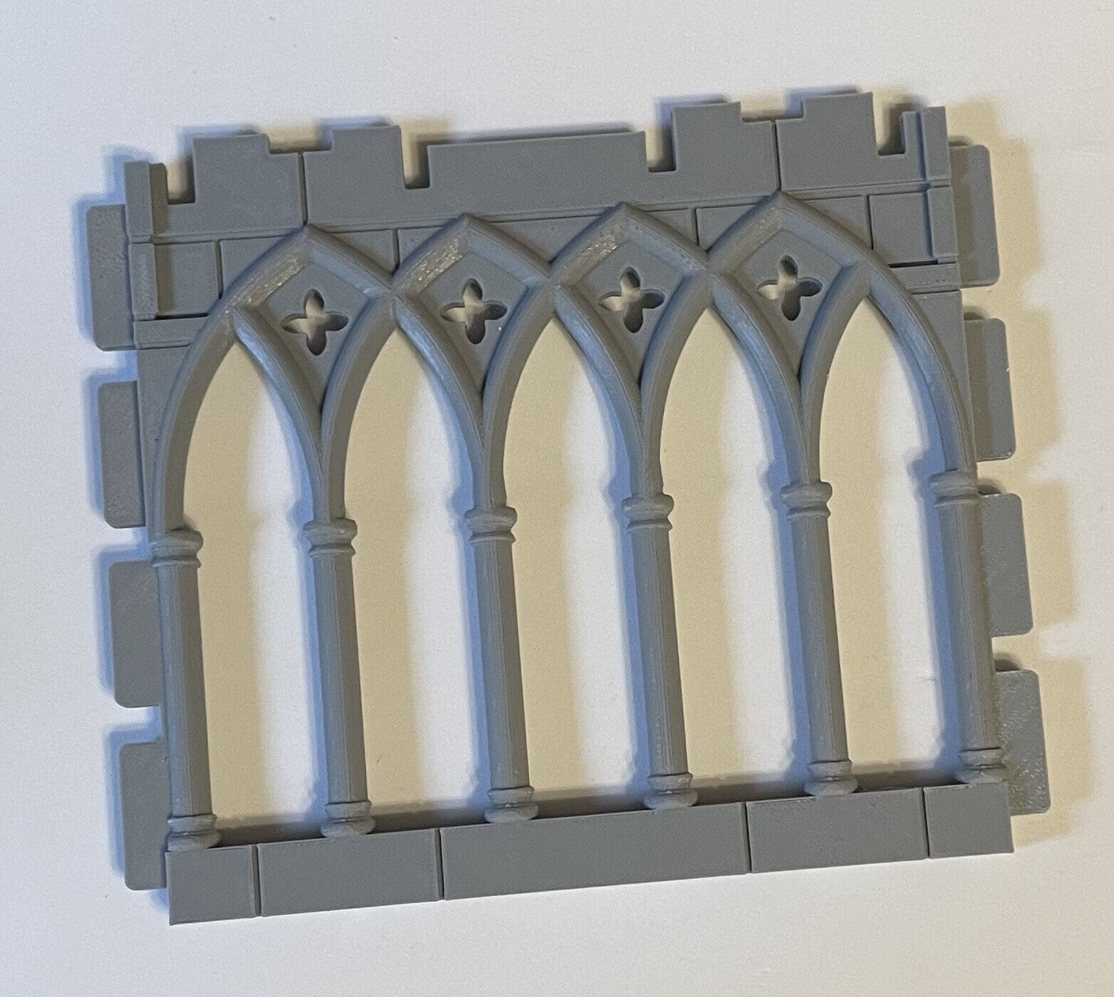 Balcon 3D Pour Château Playmobil - Pièce Détachée Compatible Système STECK - Style Médiéval